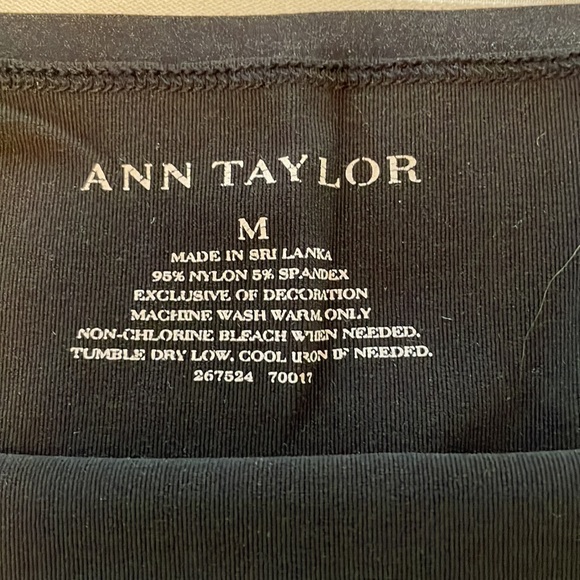 Ann Taylor Black Size Medium nylon spandex Cami - Picture 2 of 2
